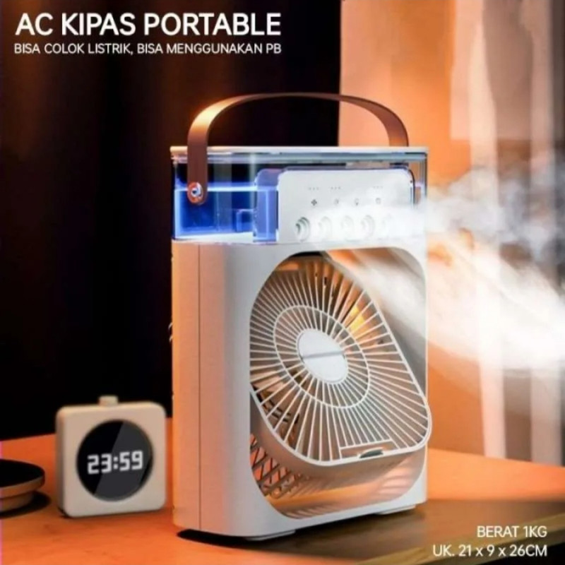 پنکه مه پاش رومیزی تایمردار سایز بزرگ اصلی Air Cooler Fan
