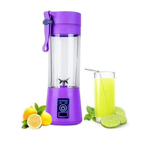 شیکر شارژی مدل HM-03 حجم 380 میلی لیتر بنفش