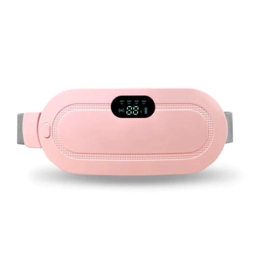  ماساژور قاعدگی کمر و شکم لرزشی مدل MHDL-Pink کمربند حرارتی بانوان 