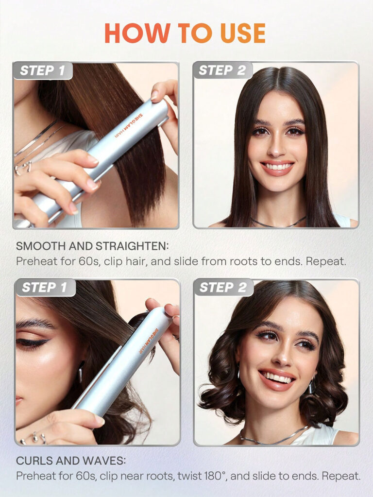  نحوه استفاده از اتو مو مسافرتی شیگلم مدل Travel Buddy Mini Hair Straightener 