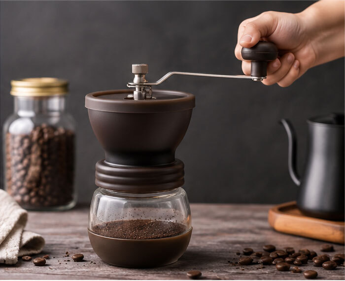 اسیاب دستی قهوه مناسب کمپ و سفر و محل کار