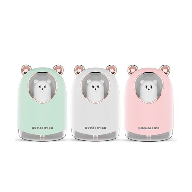 بخور سرد مدل خرسی فانتزی با چراغ خواب LED رومیزی Humidifier