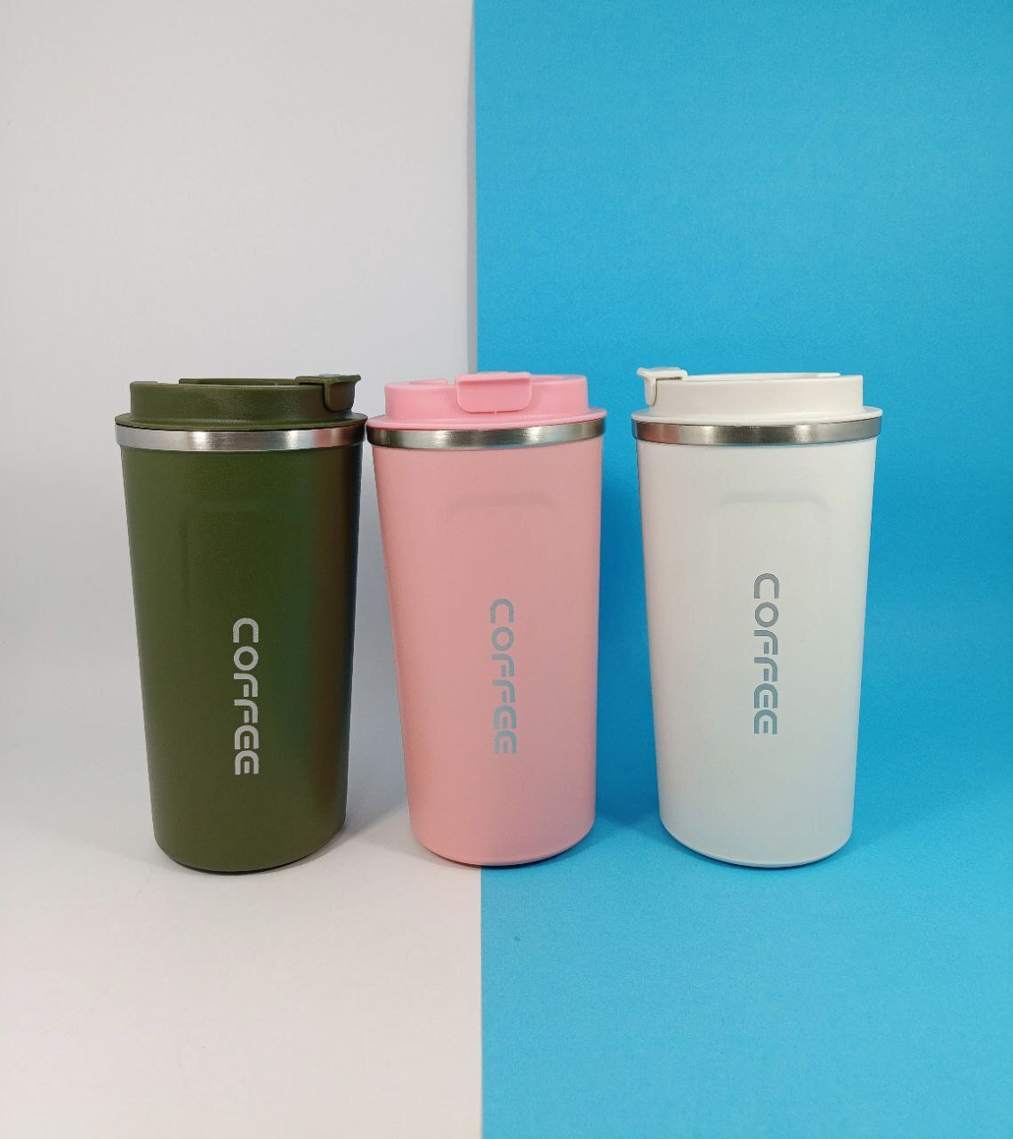  رنگبندی تراول ماگ کافی لیزری مدل coffee سایز 510 میلی لیتر ضد خش 