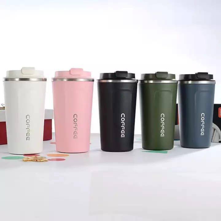  رنگبندی تراول ماگ کافی لیزری مدل coffee سایز 510 میلی لیتر ضد خش 