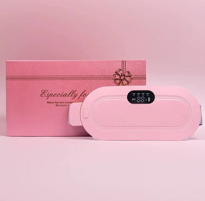  ماساژور قاعدگی کمر و شکم لرزشی مدل MHDL-Pink کمربند حرارتی بانوان 